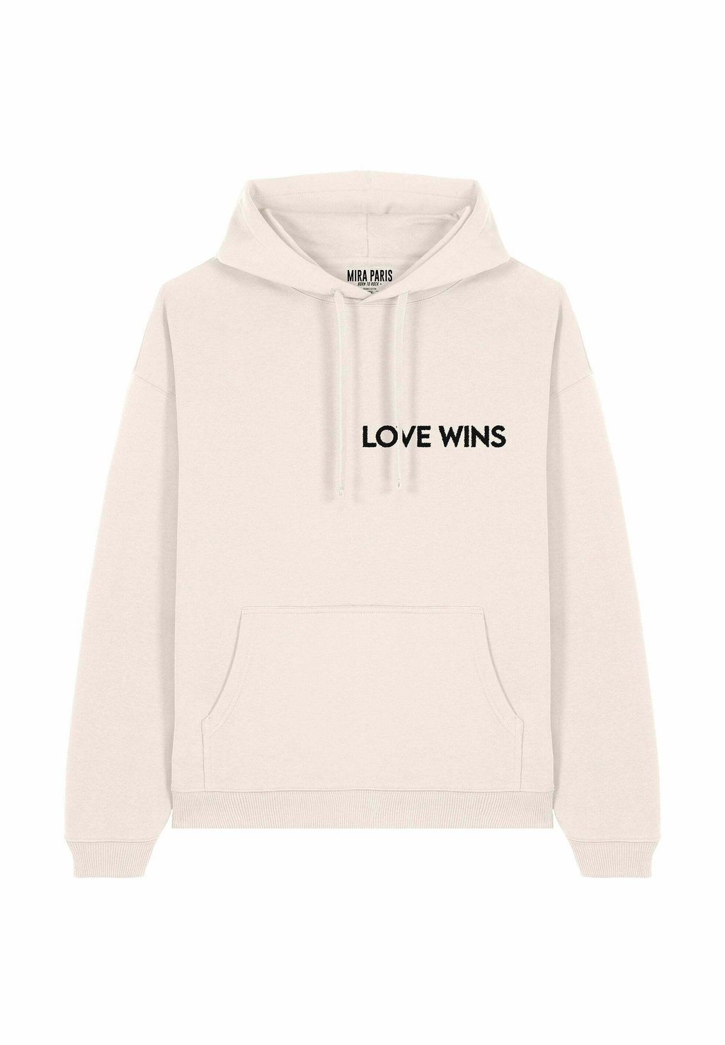 

Толстовка с капюшоном LOVE WINS EMBROIDERY UNISEX - Sweatshirt Mira Paris, кремовый