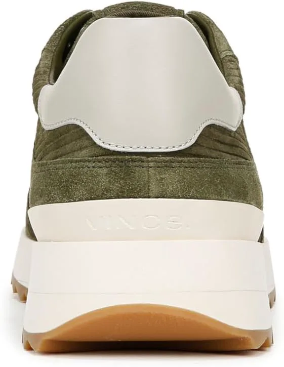 Кроссовки Vince Mens Edric на шнуровке, оливковый — фото 4