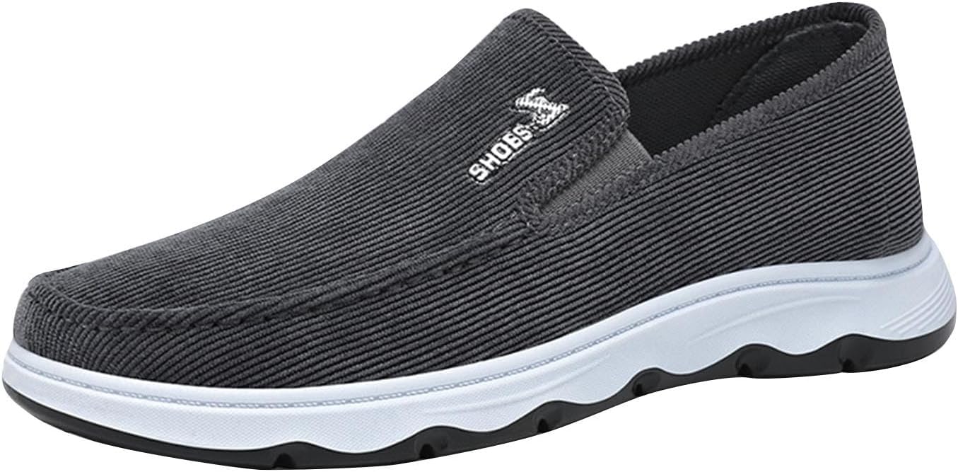 

Мужские повседневные слипоны-лоферы для ходьбы - сетчатые теннисные кроссовки для спорта, тренировок и бега Generic, серый