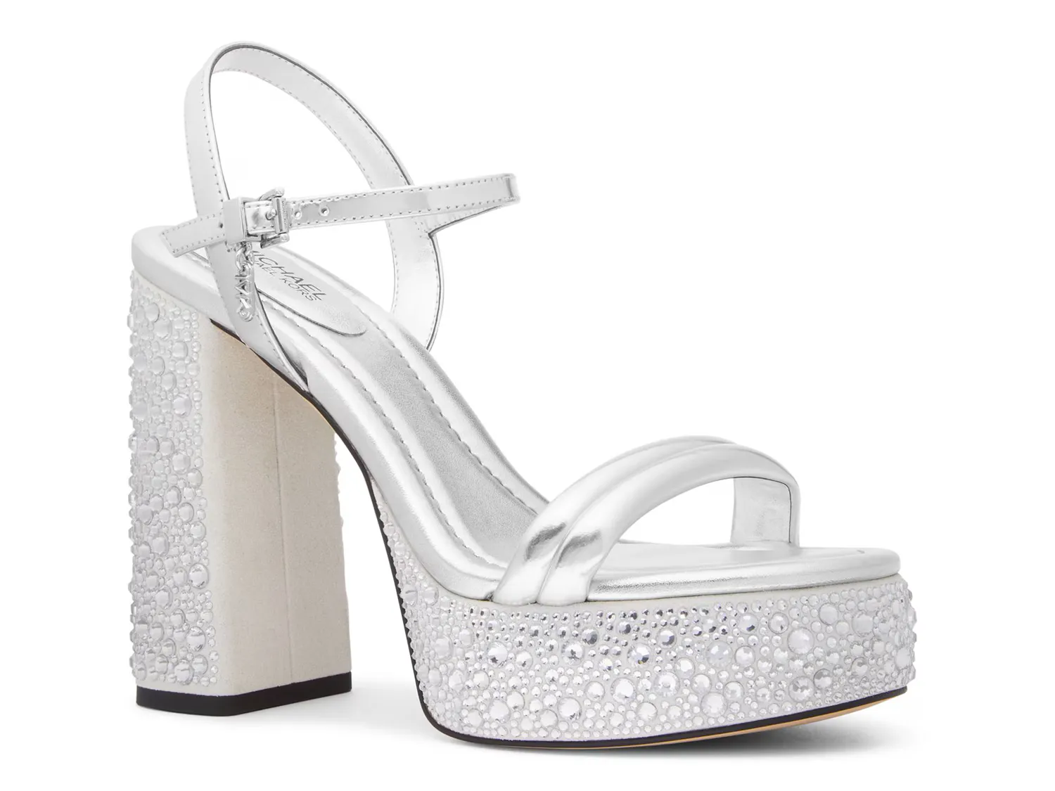 Сандалии Laci Platform Sandal Michael Michael Kors, серебряный/металлик