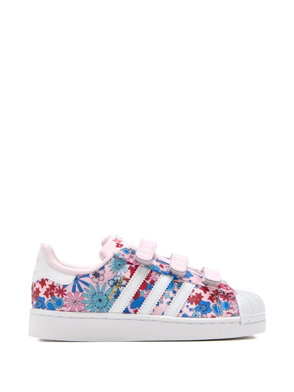 Кроссовки Superstar с цветочным узором Adidas Kids, черный — фото 2