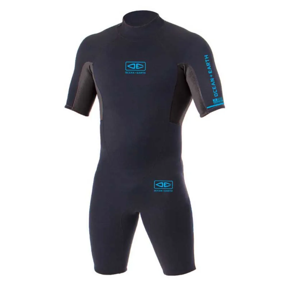 

Неопреновый костюм с короткими рукавами и молнией сзади Ocean & Earth Surf School Springy, синий