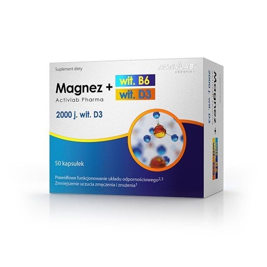 

Activlab Pharma Магний B6 + D3, Добавка , 50 капсул Regis