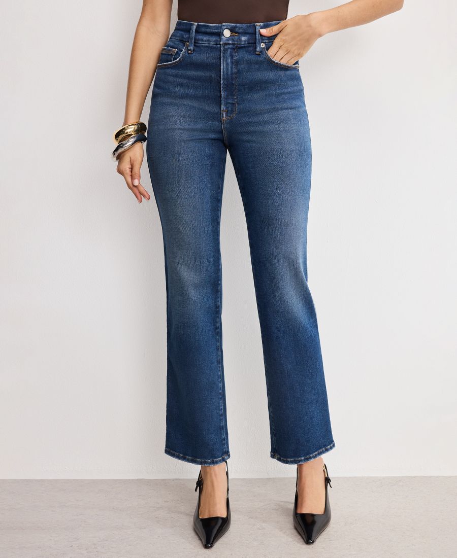 

Женские джинсы Soft Tech Good Curve Straight, стандартные и большие размеры Good American, Indigo989