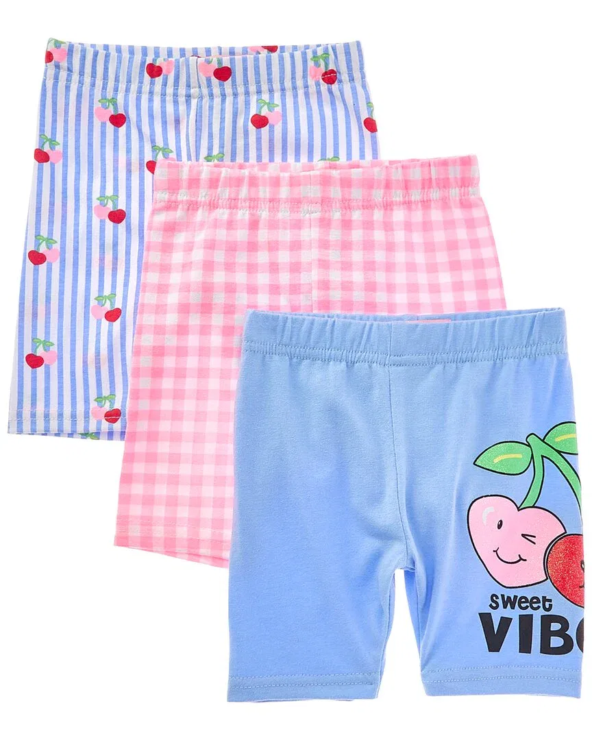 Freestyle 3pk Cherry Vibes Bike Short, Multi