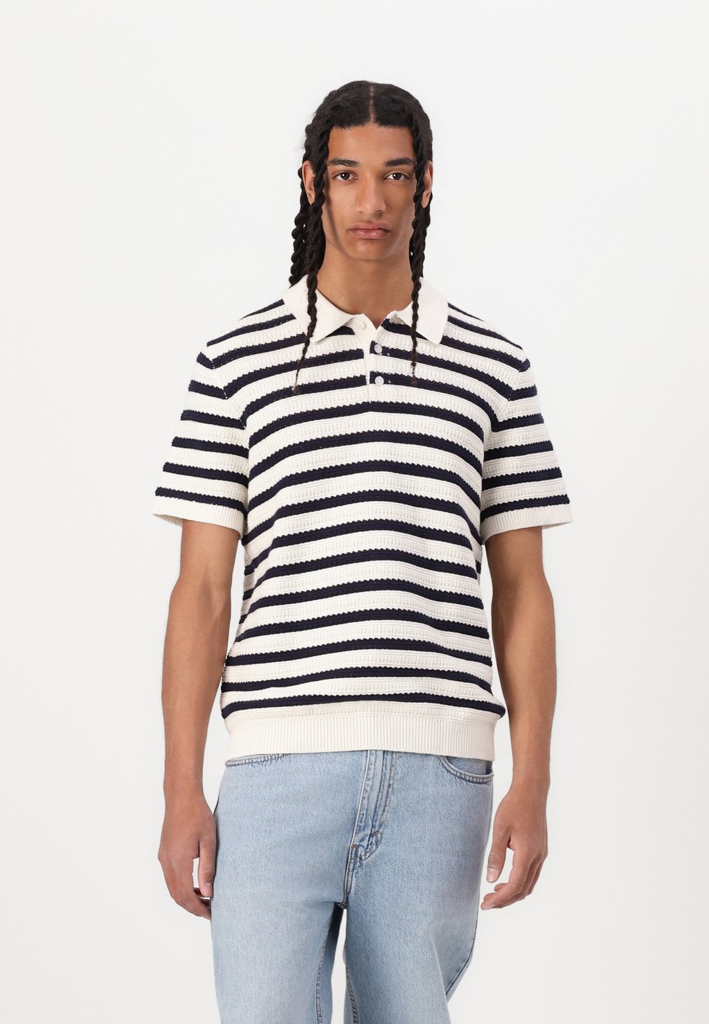 

Рубашка поло STRIPE GAP, белый