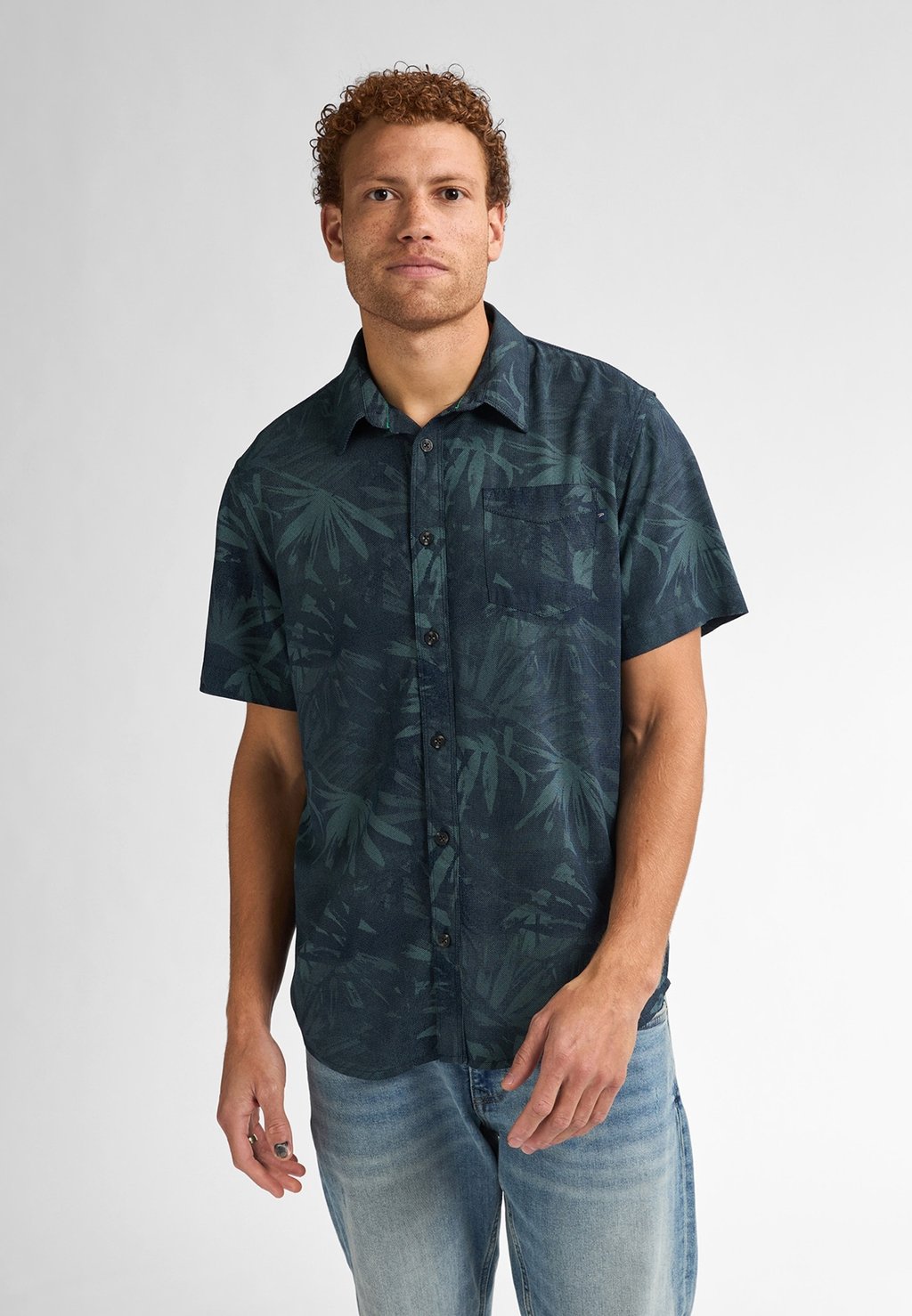 

Рубашка ALL-OVER PRINT SHIRT SEAFOAMVIEW Petrol Industries, зеленый