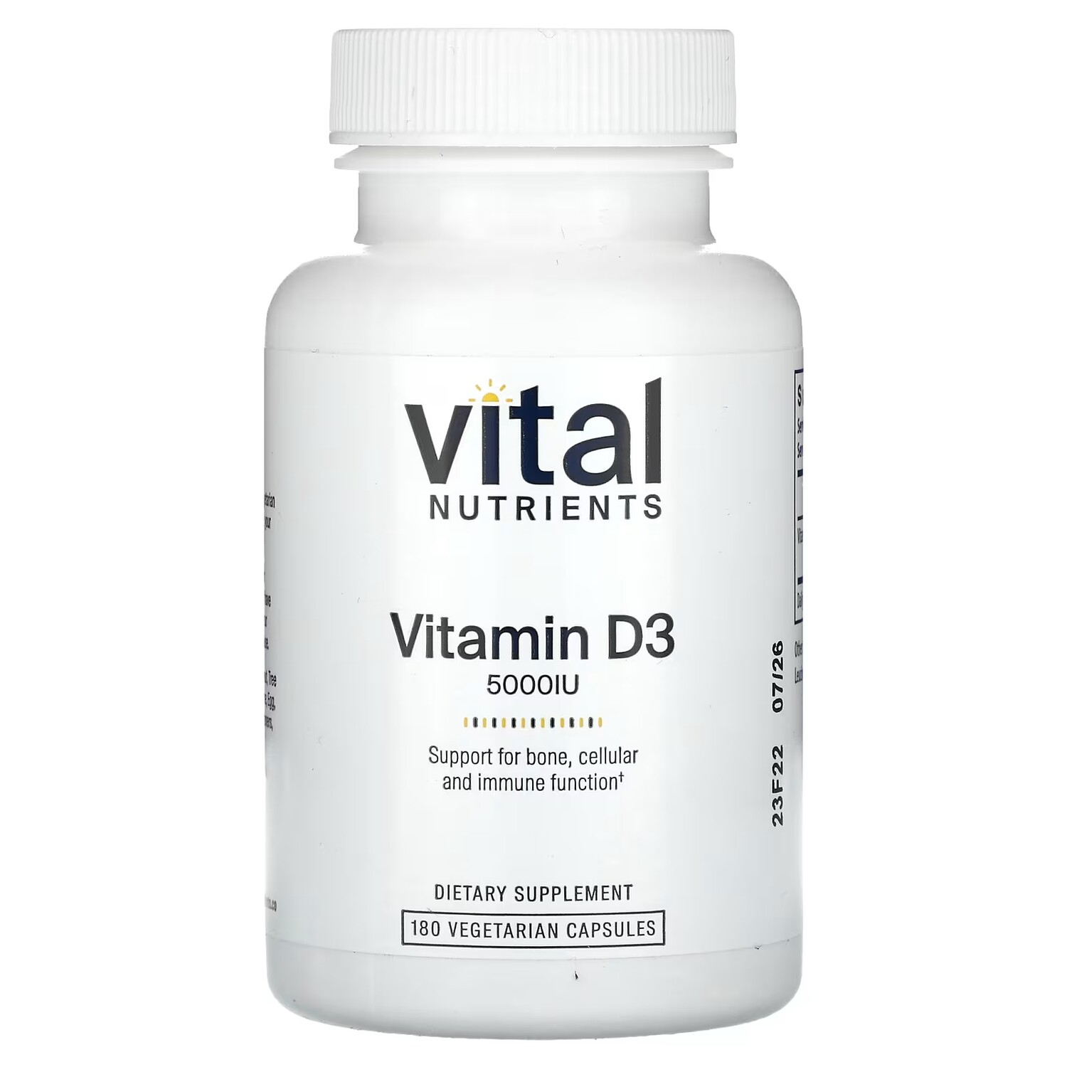

Витамин D3 Vital Nutrients 5000 МЕ, 180 вегетарианских капсул