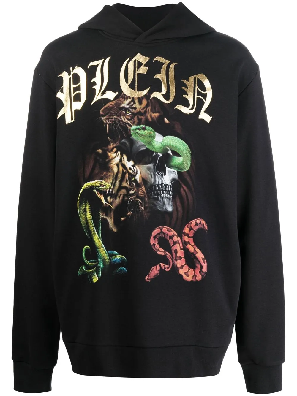 

Худи с графичным принтом Philipp Plein, черный