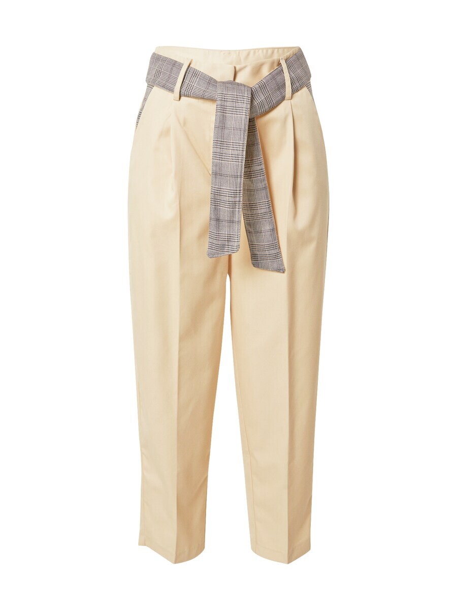

Брюки со складками спереди WEARKND Regular Pleat-Front Pants Elisabeth, бежевый
