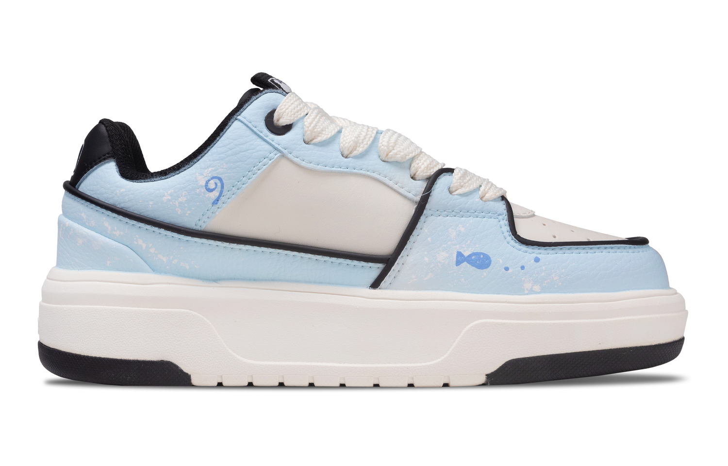Chunky Liner Abrasion Resistant Height Increasing Low top Skateboard Shoes Unisex MLB, светло синий — фото 3