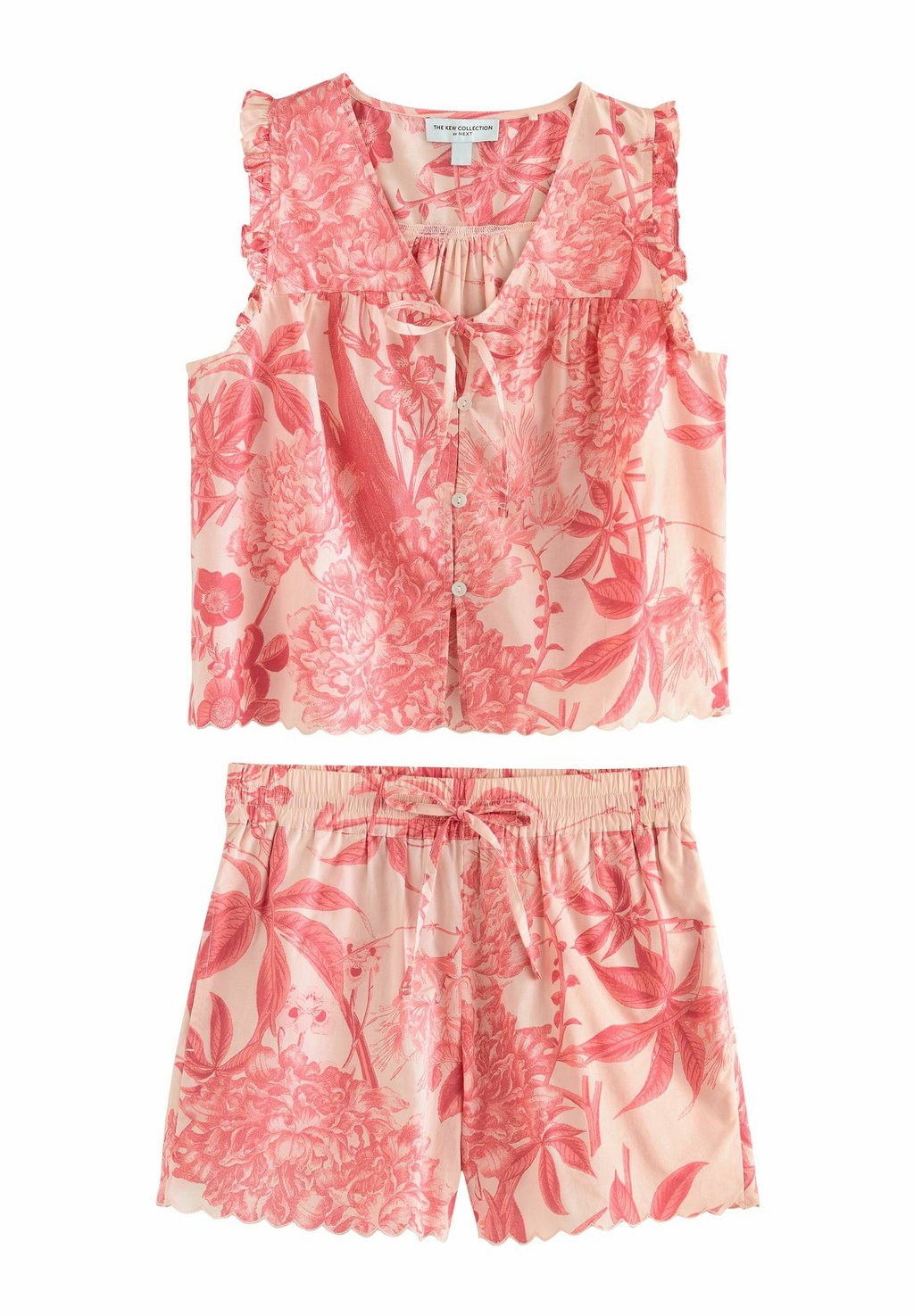 

Пижама REGULAR FIT - KEW COLLECTION TIE FRONT SHORT SET - Pyjama set Next, розовый