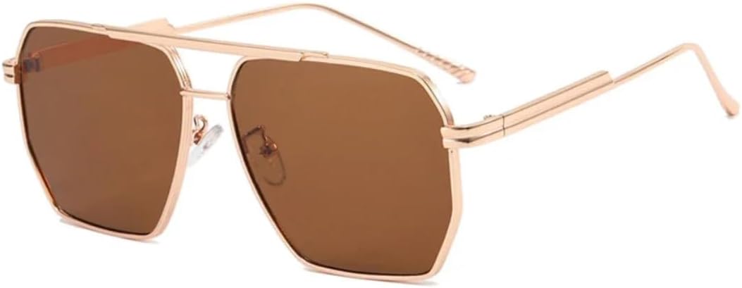 

Большие солнцезащитные очки для женщин и мужчин, роскошные винтажные солнцезащитные очки в мужской оправе, черные солнцезащитные очки-щитки с защитой от УФ-излучения UV400 SZVVBKK, Gold Tea