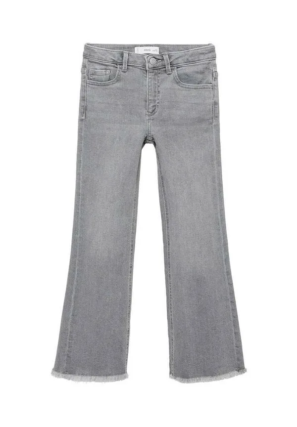 Детские расклешенные джинсы Mango Kids, Grey Denim — фото 2