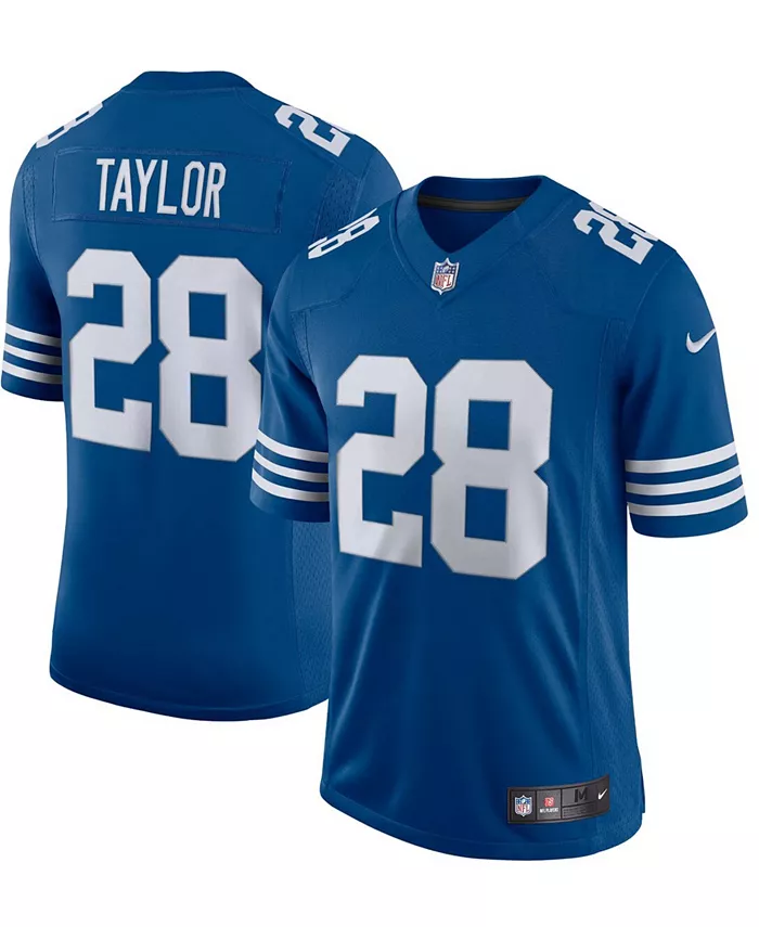

Мужская альтернативная ограниченная джерси Vapor Джонатана Тейлора (Indianapolis Colts) Nike, синий