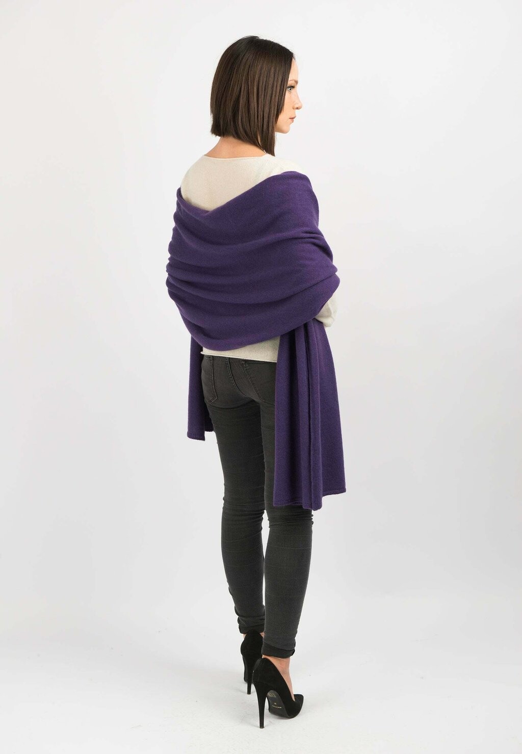 

Шарф Dalle Piane Cashmere, фиолетовый