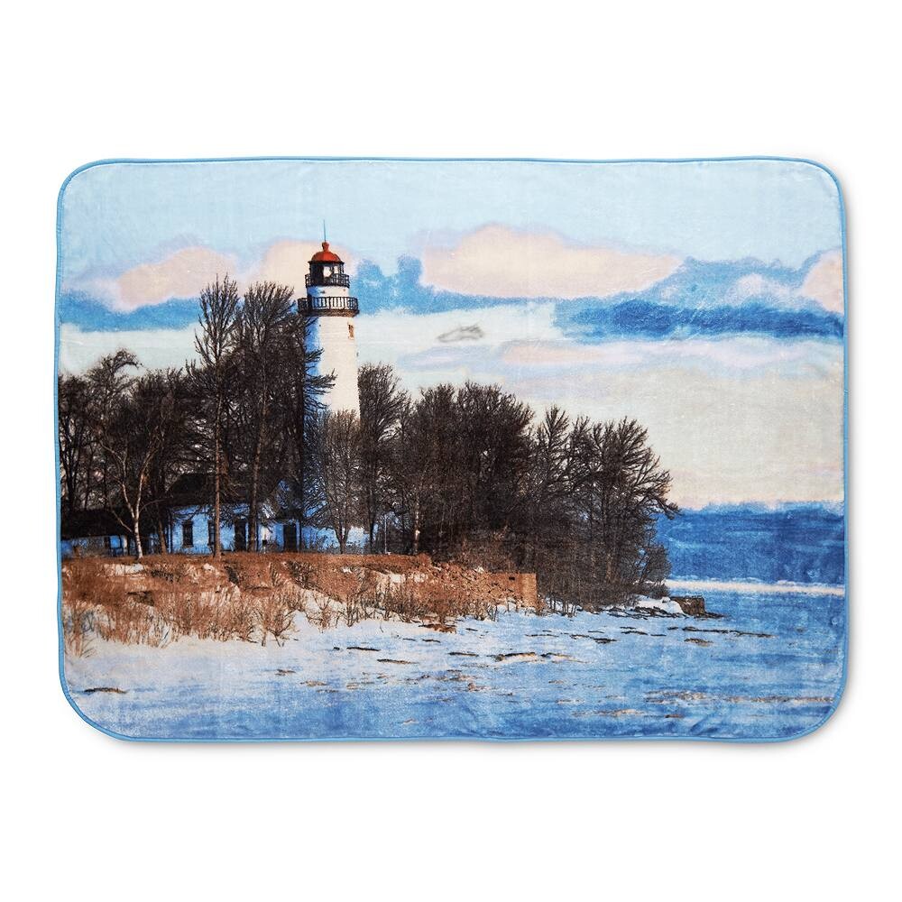 

Роскошный большой плед Shavel Home Hi Pile Lighthouse, цвет Lighthouse