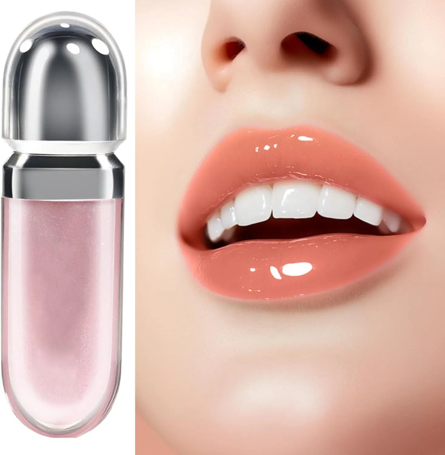 Блеск для губ Lip Gloss, бесцветный, объем 7.5 мл — фото 3
