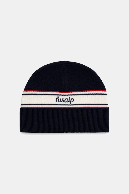 

Ретро шерстяная шапка Fusalp, темно-синий