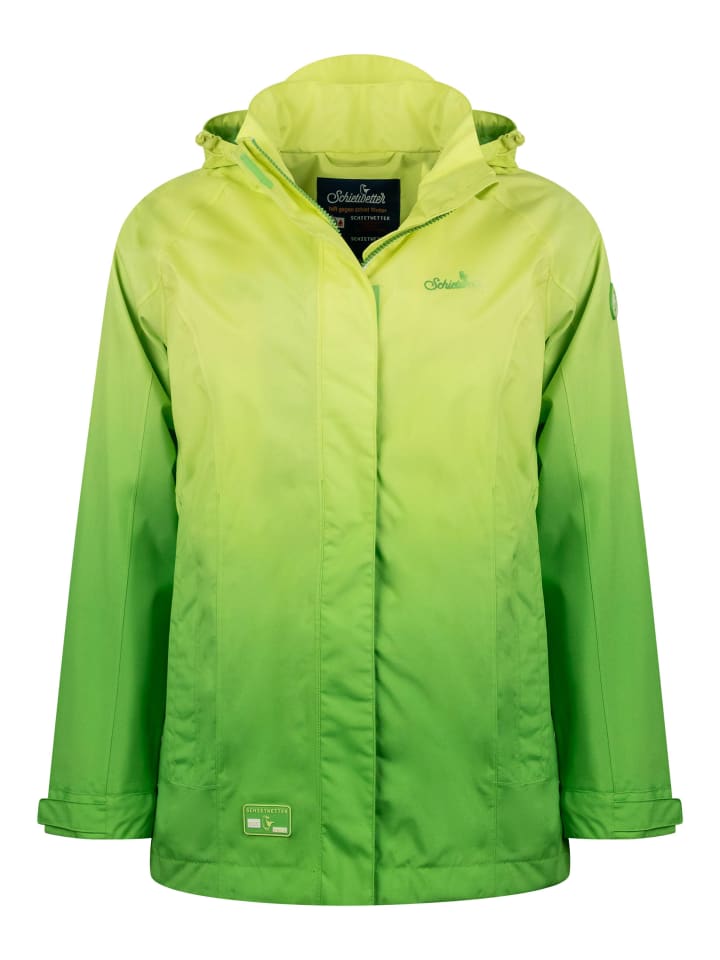 

Функциональная куртка SCHIETWETTER Flaggen Frieke салатового цвета