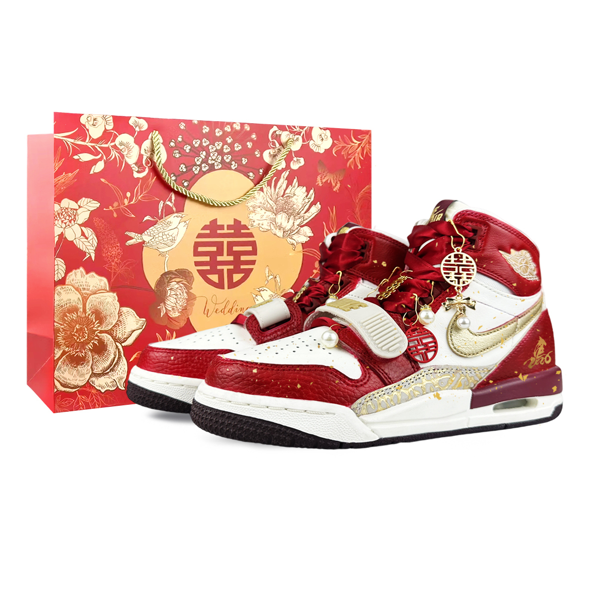 

Jordan Кроссовки баскетбольные высокие Legacy 312 Abrasion Resistant Unisex цвета экрю и золото