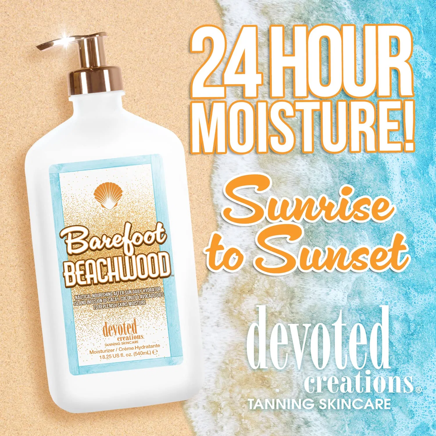 Увлажняющий крем для тела «Barefoot Beachwood All Day Body Moisture» от Devoted Creations Devoted Creations — фото 3
