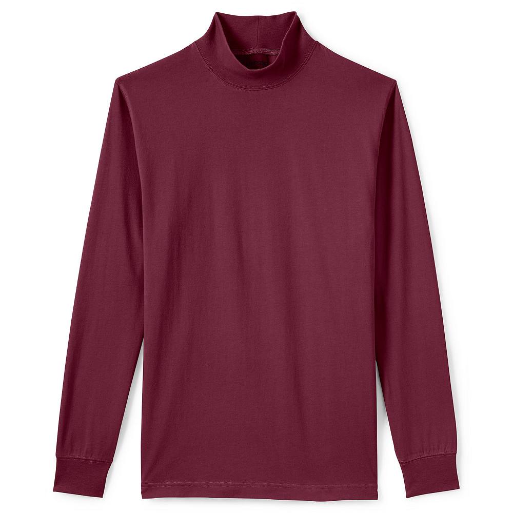 

Водолазка Big & Tall Lands' End Super Mock, цвет Rich Burgundy