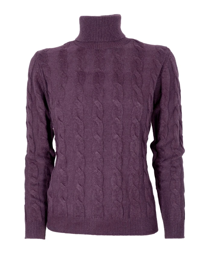 

Свитер с высоким воротником Cashmere Company, фиолетовый
