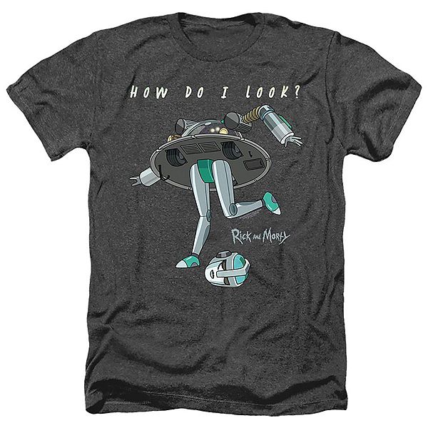 

Футболка Rick and Morty How Do I Look Adult Heather Licensed Character