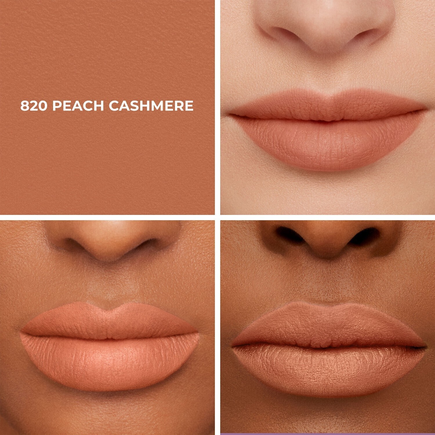 Помада для губ caviar smoothing matte lipstick refill 143 nude sateen Laura Mercier, 820 peach cashmere, вес 3.8 гр. — фото 3