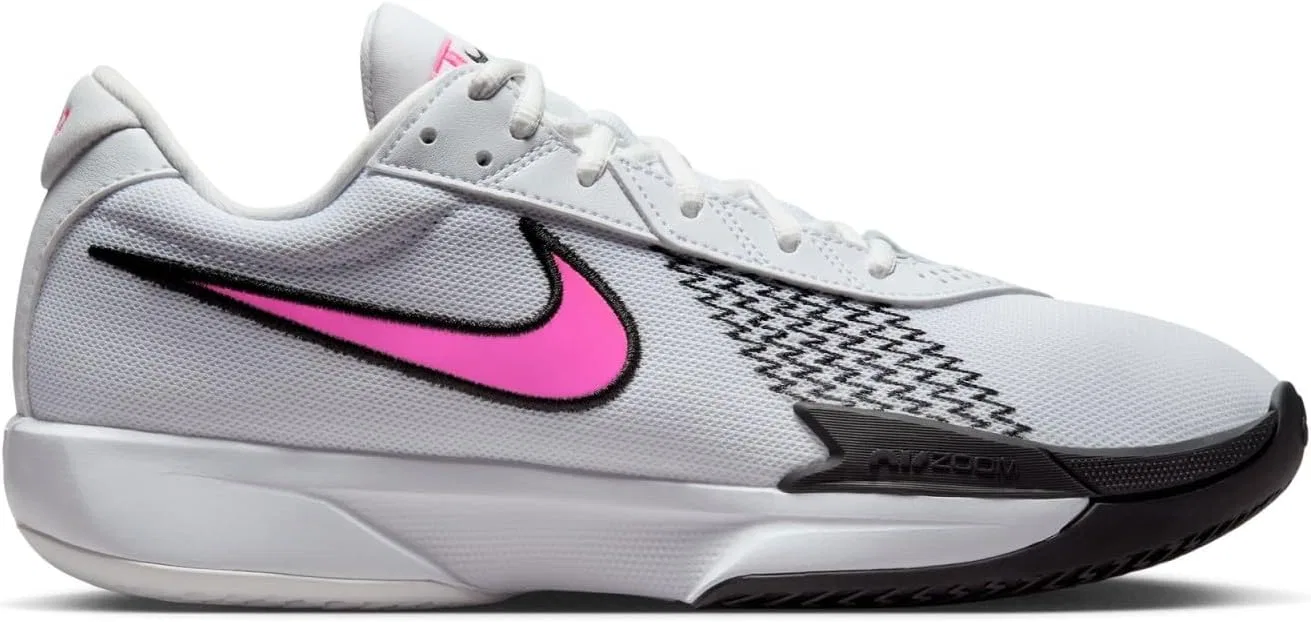 Мужские баскетбольные кроссовки NIKE Air Zoom GT Cut Academy, White Pink Blast Black