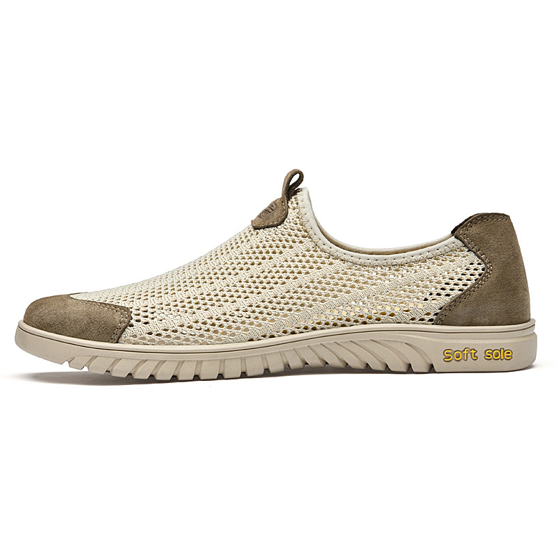 

LAORENTOU Мужские противоскользящие кэжуал кеды сан, цвет Sand