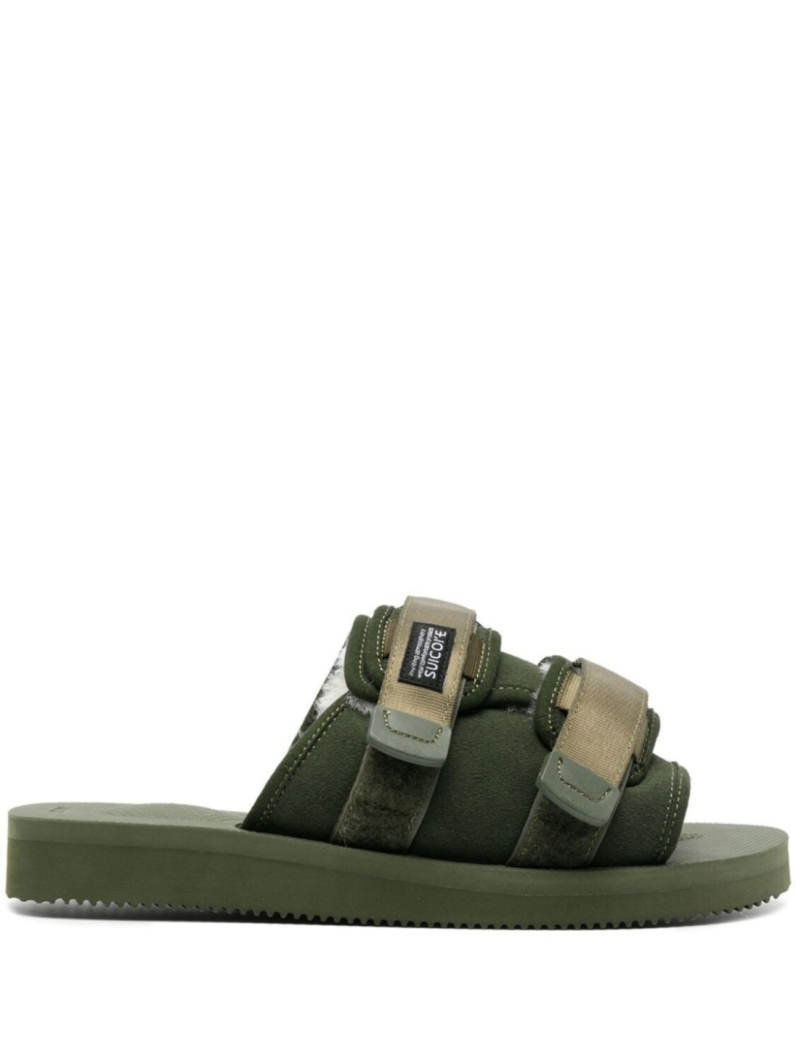 

Suicoke сандалии с нашивкой-логотипом, зеленый