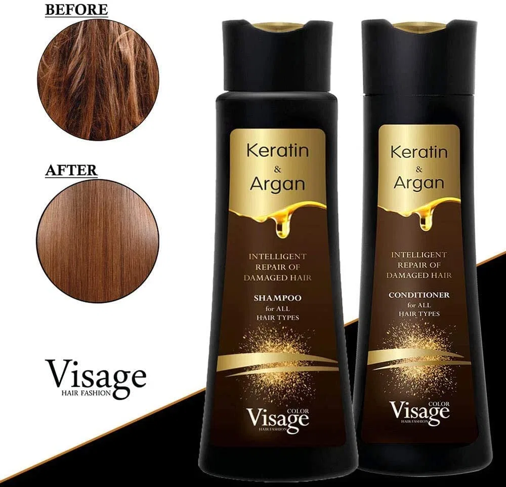 Набор для ухода за волосами с аргановым маслом и кератином от VISAGE Visage — фото 3