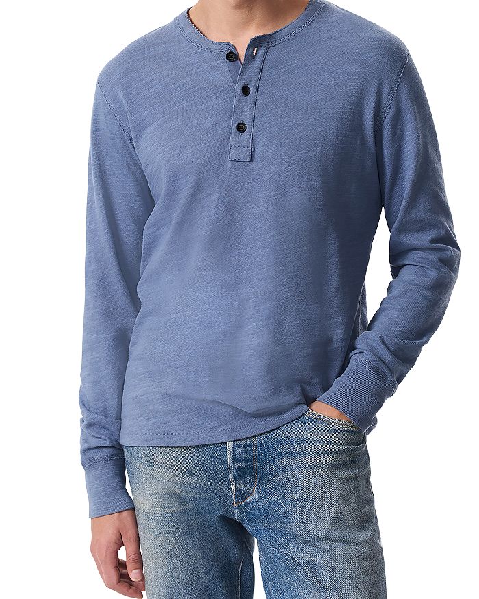 

Классическая футболка-хенли Classic Flame rag & bone, синий