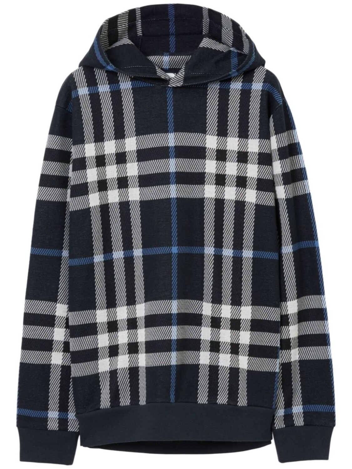 

Burberry клетчатое худи с длинными рукавами, черный