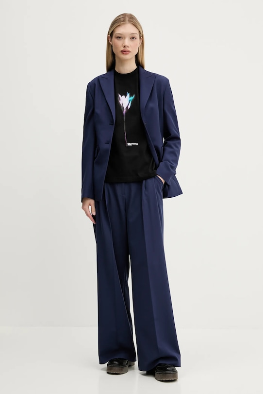 

Хлопковая футболка Karl Lagerfeld Jeans, черный