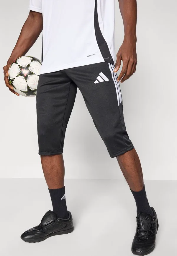 Тренировочные брюки tiro26 для лиги, спортивные брюки 3/4 Adidas Performance, Black/White — фото 4