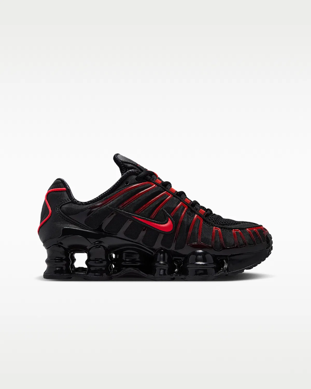 Детские кроссовки Nike Shox TL, Black/Black/Light Crimson — фото 3