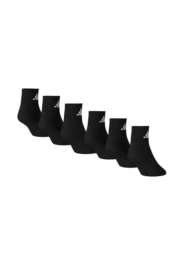 Унисекс тонкие легкие спортивные носки до щиколотки, упаковка из 6 пар. Adidas Performance, Black — фото 2