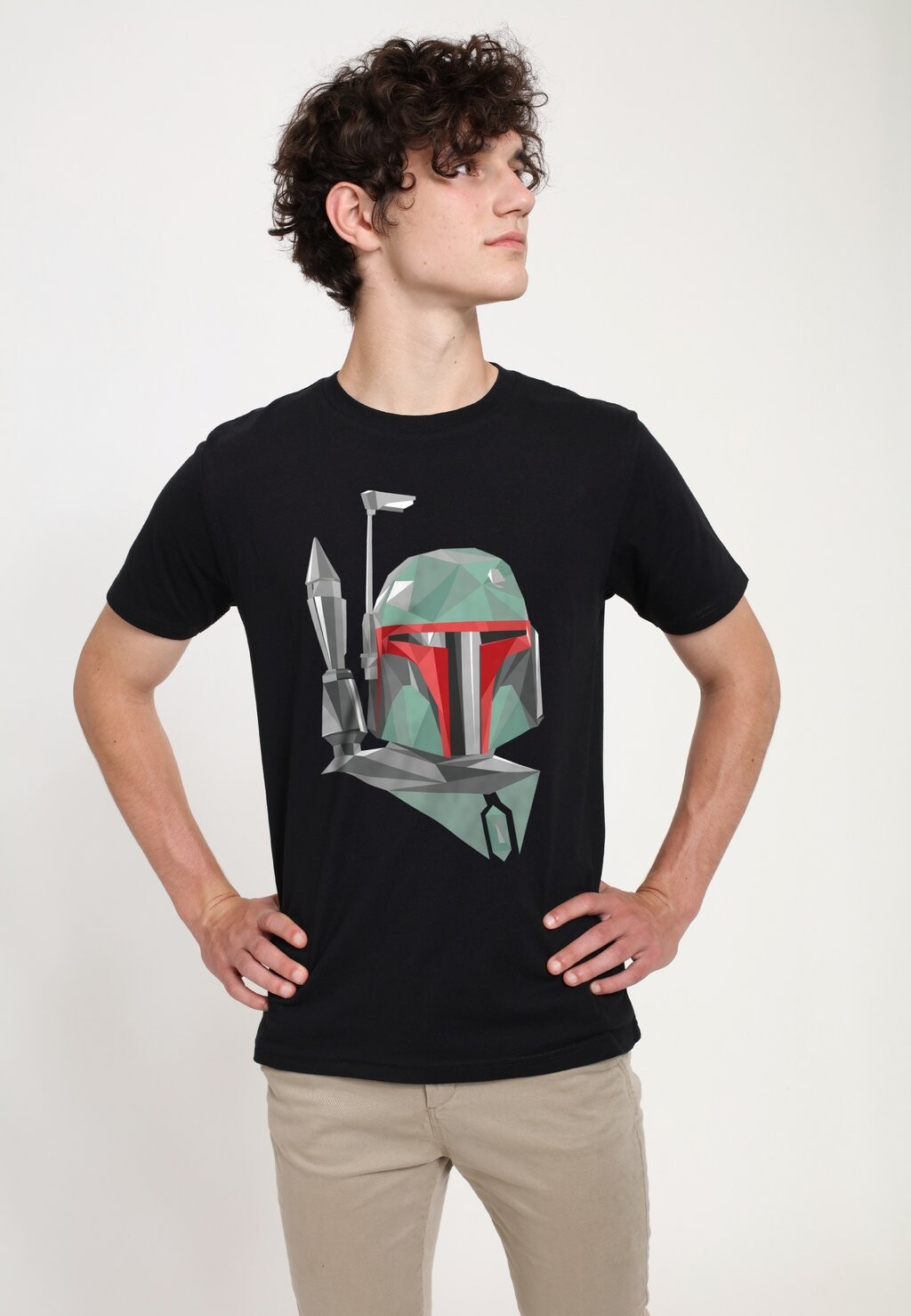

Футболка с принтом STAR WARS: CLASSIC BOBA GEOMETRIC Star Wars, черный