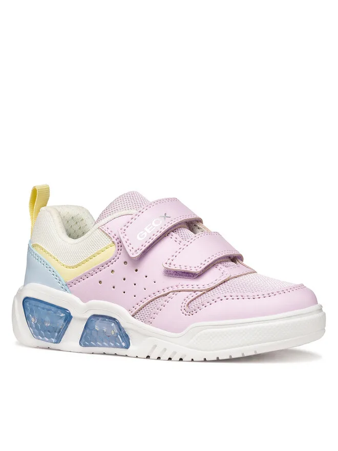 Geox Кроссовки J Illuminus Girl J55HPA 014BU C8RM4 D розовые — фото 2
