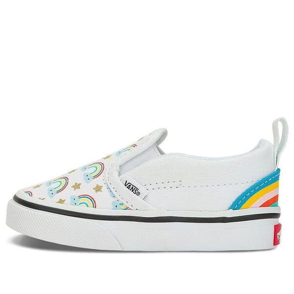 

Кроссовки slip-on hook and loop 'rad rainbow' Vans, белый