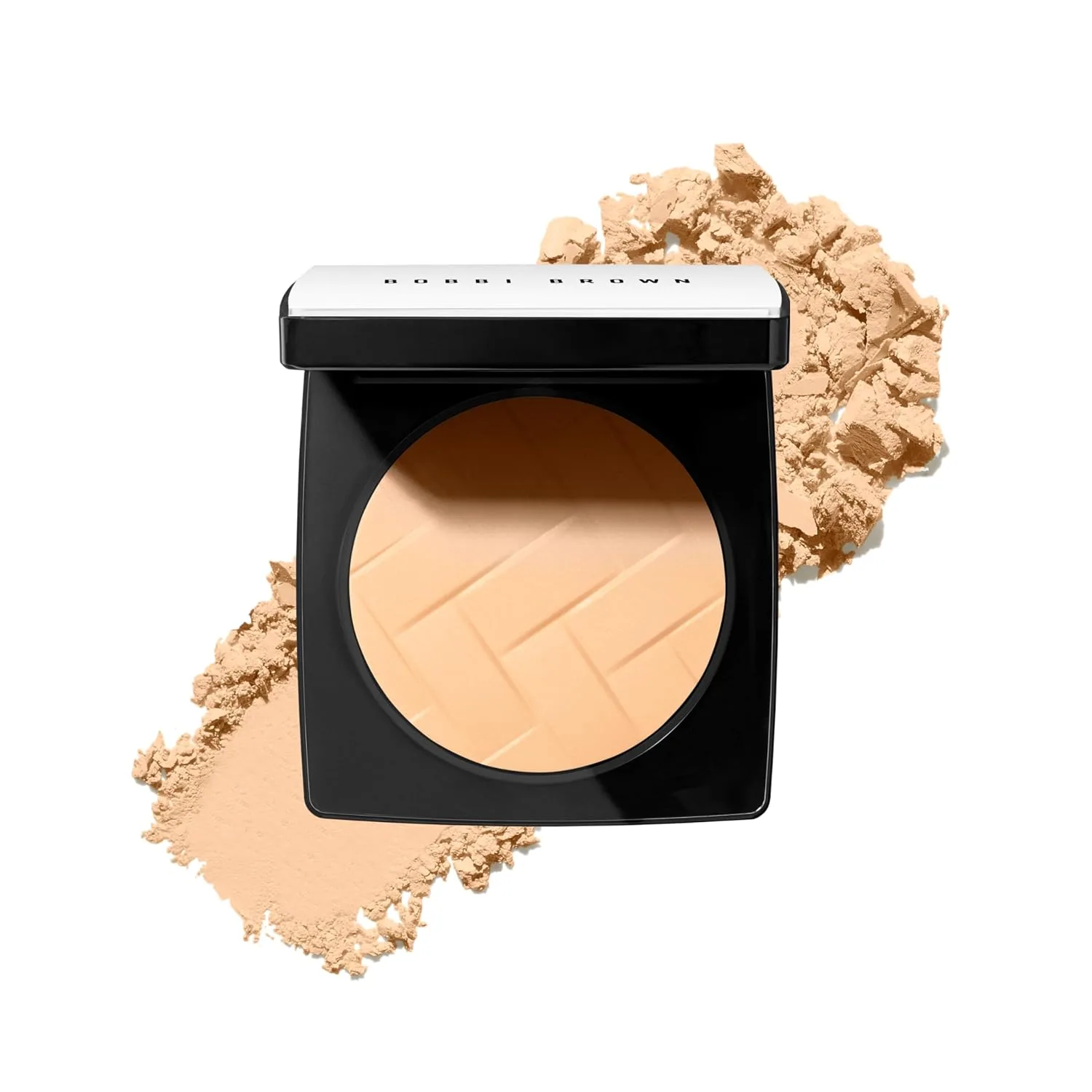 Прессованная пудра Bobbi Brown с витаминами | Увлажняющая фиксирующая пудра для макияжа, выравнивающая тон кожи | Витамин B, 0,28 унции, 02 Peach (Soft, warm peach)