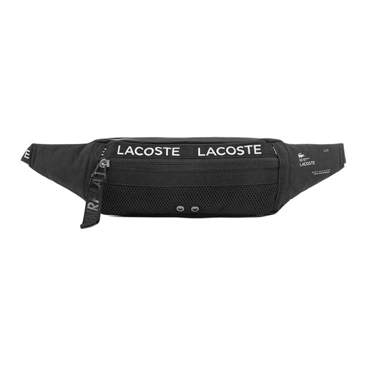 

LACOSTE Полиамидная поясная сумка среднего размера унисекс черная, Black
