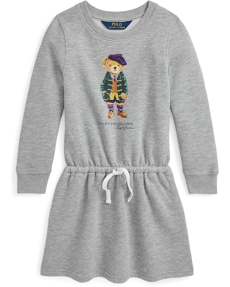 

Платье Polo Ralph Lauren Kids Polo Bear Fleece Dress, цвет Andover Heather