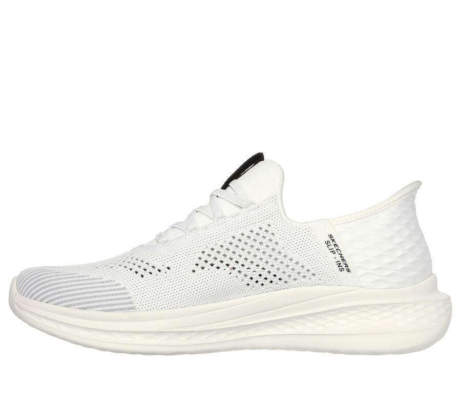 SKECHERS Мужские кеды SLADE QUINTO Slip-On белого цвета — фото 4