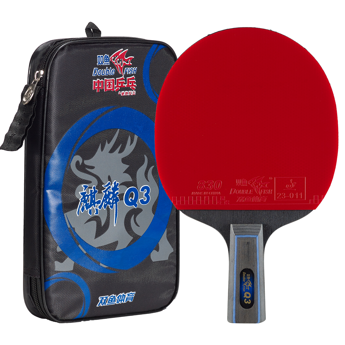 

Настольная теннисная ракетка DOUBLEFISH All Wood с двухсторонней инвертированной резиной DOUBLE FISH, [new arrival q3-balanced offense and defense]straight single racket