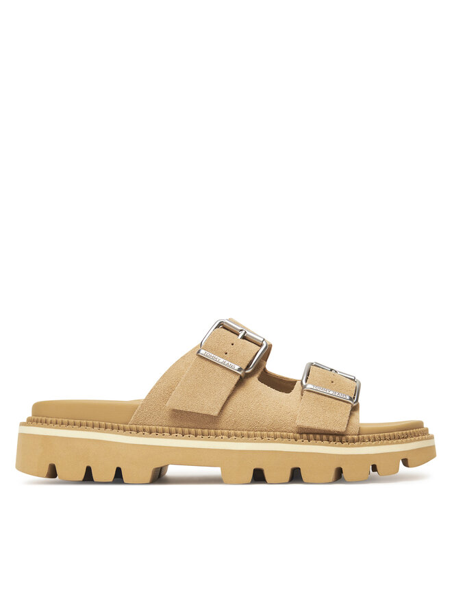 Мюли Tjw Double Strap Sandal Suede EN0EN02797 Tommy Jeans, коричневый