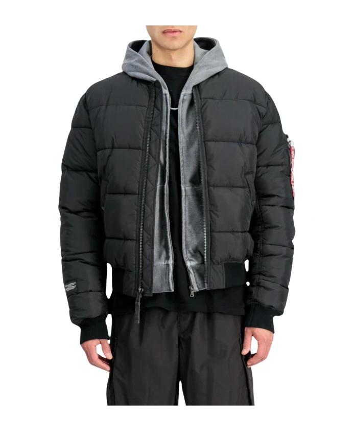 

Пуховая куртка с логотипом Ma-1 Alpha Industries, черный